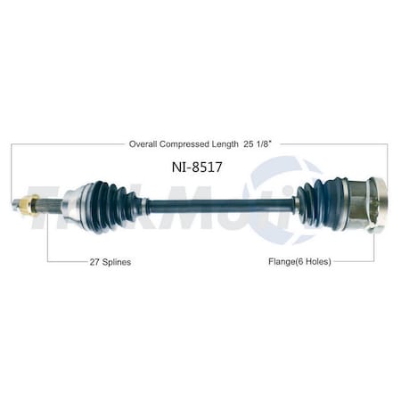 Surtrack Axle Cv Axle Shaft, Ni-8517 NI-8517